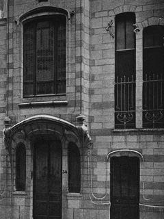 Деталь доходного дома в Брюсселе. Avenue Palmerston 34. Архитектор Victor Horta