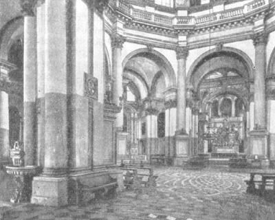Барокко в архитектуре Италии. Венеция. Церковь Санта Мариа делла Салуте, 1631-1682 гг., Б. Лонгена. Интерьер