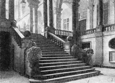 Барокко в архитектуре Италии. Генуя. Палаццо дель Университа, 1636. Лестница в первый двор