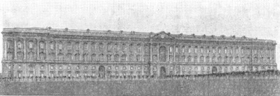 Барокко в архитектуре Италии. Казерта близ Неаполя. Замок, основные годы строительства — 1752—1774, Л. и К. Ванвителли, Д. Пьермарини. Фасад
