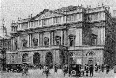 Классицизм в архитектуре Италии. Милан. Театр Ла Скала, 1776—1778 гг., Дж. Пьермарини