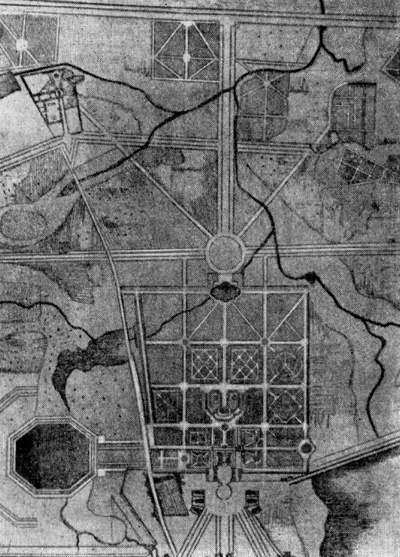 Архитектура Франции. Версаль. Охотничий замок, 1624—1631 гг., Ф. Лepya. План