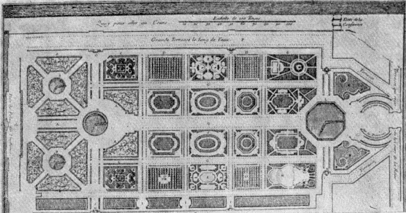 Архитектура Франции. Париж. Парк Тюильри, 1666 г., А. Ленотр