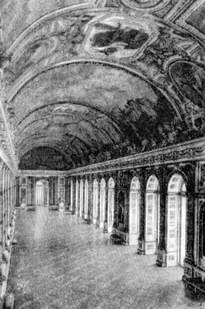 Архитектура Франции. Версаль: Зеркальная галерея, 1686 г., Ж. А. Мансар и Ш. Лебрен