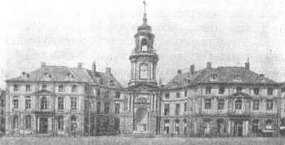 Архитектура Франции. Ренн. Ратуша, 1744 г., Ж. Б. Лемуан и Ж. Габриэль V