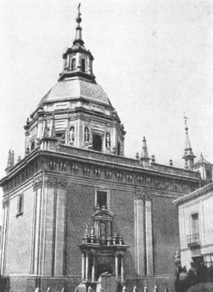 Архитектура Испании: Мадрид. Храм Сан Андреа, 1642—1669 гг., X. Виллареаль, С. Эррера Барнуево. Общий вид
