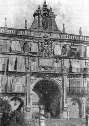Архитектура Испании: Саламанка. Королевский павильон на пласа Майор, 1729—1733 гг., братья Чурригера