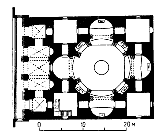 Архитектура Испании: Севилья. Храм Сан Луис, 1731 г., М. де Фигероа. План