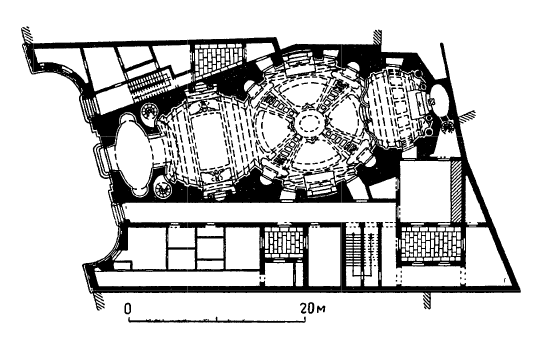 Архитектура Испании: Мадрид. Храм Сан Марко, 1749—1753 гг., В. Родригес. План