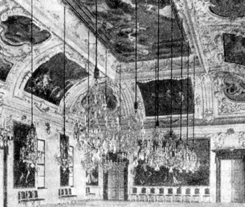 Архитектура Австрии: Замок Эггенберг. Парадный зал, декор — 1666-1685 гг., П. Вальнегро