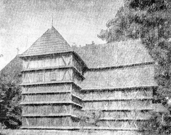 Архитектура Словакии: Гронсек. Деревянная артикулярная церковь, 1725—1726 гг.
