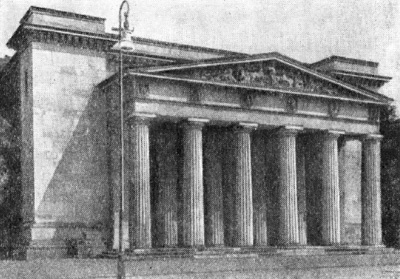 Архитектура Германии: Берлин. Новая гауптвахта, 1816—1818 гг., К. Ф. Шинкель