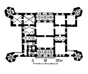 Архитектура Польши: Кельцы. Дворец епископа, 1637—1641 гг. План