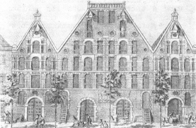 Архитектура Голландии: Амстердам: 4 — комплекс трапецеидального (двухсекционного) и односекционных складов
