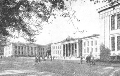 Архитектура Норвегии: Осло. Университет, 1841-1853 гг., К. Грош. Общий вид