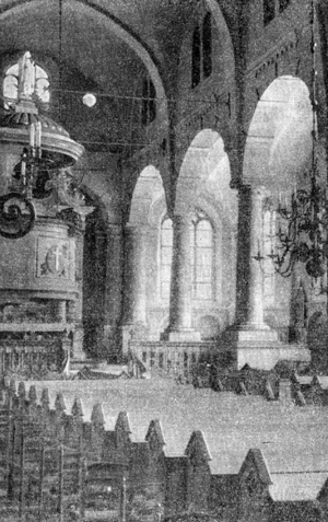 Архитектура Латвии: Рига. Церковь Иоанна, пристройка, 1587—1589 гг. Интерьер