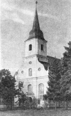 Архитектура Латвии: Адажи. Церковь, 1750 г.