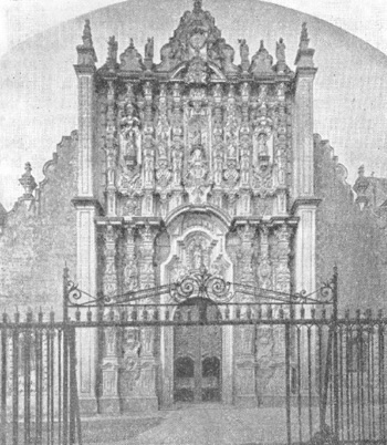 Рис. 14. Мехико. Церковь Саграрио Метрополитано, 1749—1768 гг., Л. Родригес