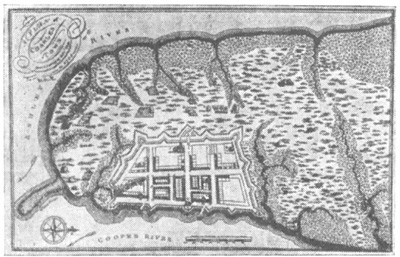 Архитектура США: Чарлстон (Каролина). План города, 1680 г.