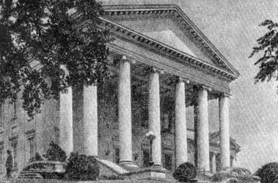 Архитектура США: Ричмонд (Виргиния). Капитолий, 1785—1792 гг., Т. Джефферсон