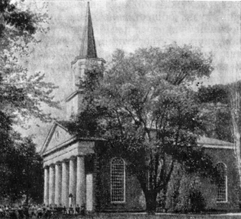 Архитектура Канады: Ниагара-он-зе-Лейк. Церковь св. Андрея, 1831 г., восстановлена после циклона в 1855 г. К. Толли