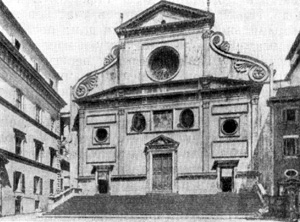 Архитектура эпохи Возрождения в Италии: Рим: церковь Сант Агостино, 1479—1483 гг., Джакомо да Пьетрасанта (?)
