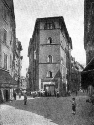 Архитектура эпохи Возрождения в Италии: Рим. Дом на углу улиц дель Пеллегрино и Монсеррато