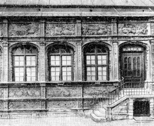 Архитектура Франции эпохи Возрождения: Руан. Отель Бургтерульд. Фрагмент галереи двора