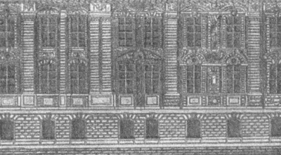 Архитектура Франции эпохи Возрождения: Замок Шарлеваль, Ж. А. Дюсерсо. Фрагмент дворового фасада