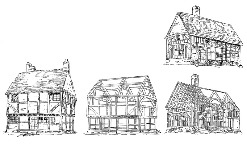 Архитектура Великобритании эпохи Возрождения: Примеры фахверковых конструкций