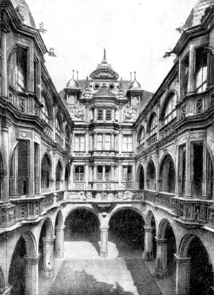 Архитектура Германии эпохи Возрождения: Нюрнберг. Дом Пеллера, 1605 г., Якоб Вольф. Внутренний двор