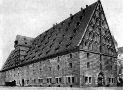 Архитектура Германии эпохи Возрождения: Нюрнберг. Таможня (Маутхалле), 1498—1502 гг.