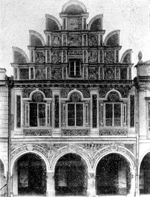 Архитектура Чехии эпохи Возрождения: Тельч. Жилой дом, 1555 г.