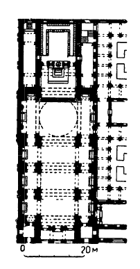 Архитектура Португалии: Лисабон. Церковь Сан-Висенти ди Фора, 1582—1605 гг., Ф. Терци. План