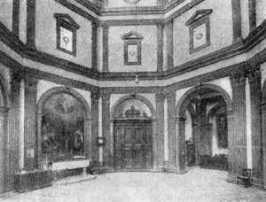 Архитектура эпохи Возрождения в Италии: Флоренция. Сакристия церкви Сан Спирито